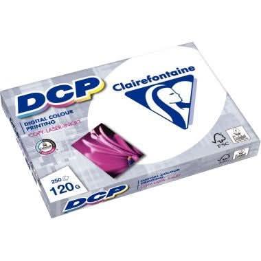 Paquet de 250 feuilles de papier blanc 120g, A4,spécial imprimantes laser, DCP Clairefontaine - Ma Rentrée Facile