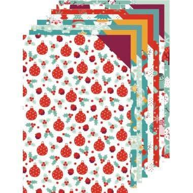 Paquet de 40 feuilles carton décoration, 25x35cm, assorties thème Noël - Ma Rentrée Facile