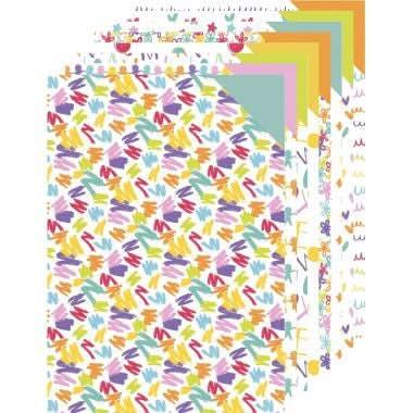 Paquet de 40 feuilles carton décoration assorties 25x35cm - Ma Rentrée Facile