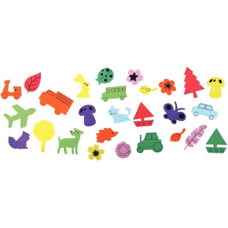 400 gommettes en mousse de caoutchouc adhésives couleurs et formes assorties - Ma Rentrée Facile