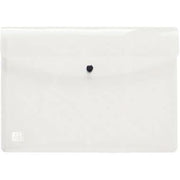 Lot de 5 enveloppes en polypropylène pour format A4 incolore, Oxford - Ma Rentrée Facile