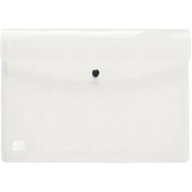 Lot de 5 enveloppes en polypropylène pour format A4 incolore, Oxford - Ma Rentrée Facile