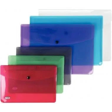 Lot de 5 enveloppes en polypropylène pour format A5 incolore, Oxford - Ma Rentrée Facile
