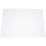 Paquet de 5 feuilles de carton épais, 2 côtés blancs, 50x65cm, 1005g épaisseur 1,5 mm - Ma Rentrée Facile