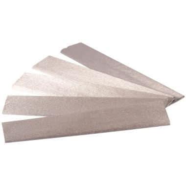 Paquet de 5 feuilles de crépon métallisé 250x50 cm argent - Ma Rentrée Facile