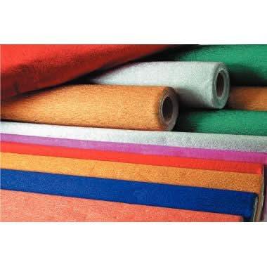 Paquet de 5 feuilles de crépon métallisé 250x50 cm argent - Ma Rentrée Facile