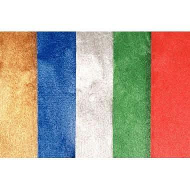 Paquet de 5 feuilles de crépon métallisé 250x50 cm assortis - Ma Rentrée Facile