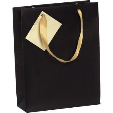 Paquet de 5 sacs cadeaux 17x6x22cm noir/or - Ma Rentrée Facile