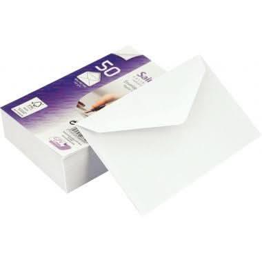 Paquet de 50 enveloppes de visite 90x140 100g gommées - Ma Rentrée Facile