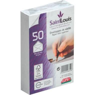 Paquet de 50 enveloppes de visite 90x140 100g gommées - Ma Rentrée Facile