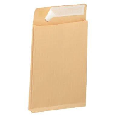 Paquet de 50 pochettes kraft armé brun 3 soufflets 260x330 130g bande de protection - Ma Rentrée Facile