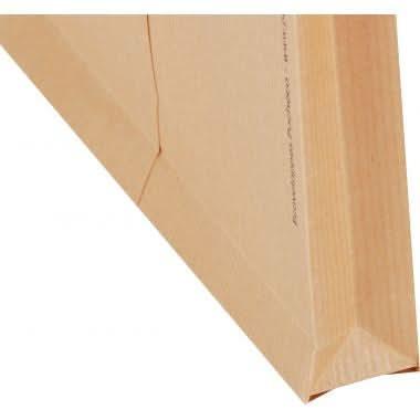 Paquet de 50 pochettes kraft armé brun 3 soufflets C4 229x324 130g bande de protection - Ma Rentrée Facile