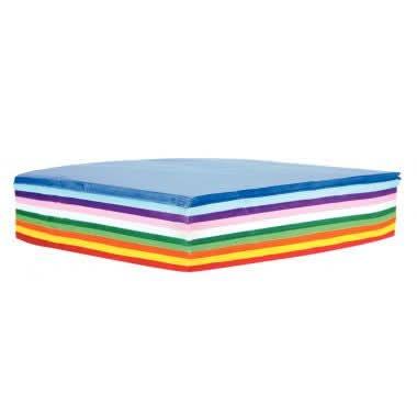Paquet de 500 feuilles de papier de soie 16 x 16 cm couleurs assorties - Ma Rentrée Facile