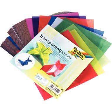 Paquet de 500 feuilles papier vitrail 15x15cm couleurs assorties - Ma Rentrée Facile