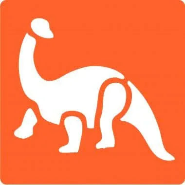 Paquet de 6 pochoirs en plastique thème dinosaure - Ma Rentrée Facile