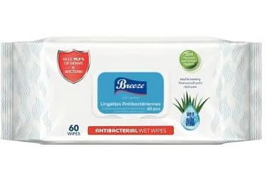 Paquet de 60 lingettes antibactérienne EN1276 - Ma Rentrée Facile