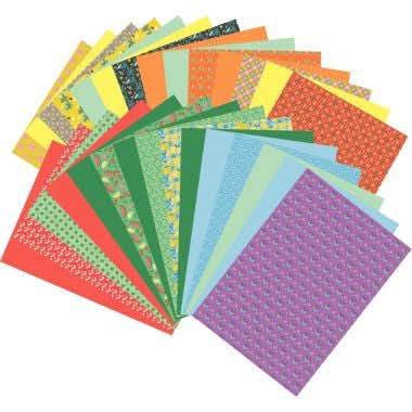 Paquet de 96 feuilles de papier motifs fantaisie assortis, 21x29,7cm, 80g - Ma Rentrée Facile