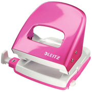 Perforateur Leitz Wow 2 trous 30 feuilles rose - Ma Rentrée Facile