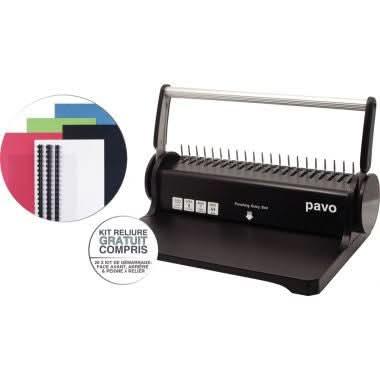 Perforelieur PAVO Smartmaster 2 + starter kit de reliure 25 dossiers - Ma Rentrée Facile