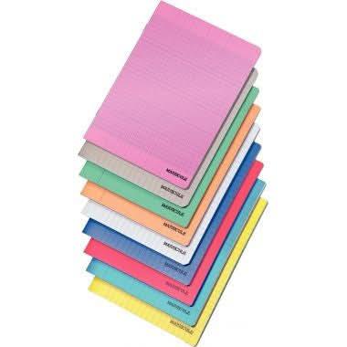 Cahier 24x32, 140 pages, séyès, 90 gr, polypro gris - Ma Rentrée Facile