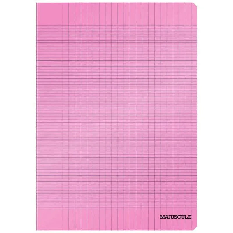 Cahier 24x32, 140 pages, séyès, 90 gr, polypro rose - Ma Rentrée Facile