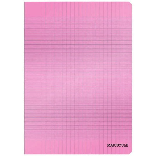 Cahier 24x32, 140 pages, séyès, 90 gr, polypro rose - Ma Rentrée Facile