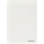 Cahier 24x32, 140 pages, séyès, 90 gr, polypro incolore