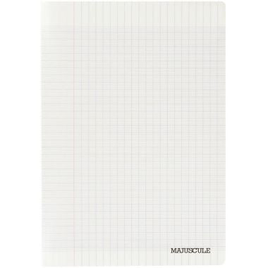 Cahier 24x32, 140 pages, séyès, 90 gr, polypro incolore