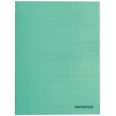 Cahier 24x32, 140 pages, séyès, 90 gr, polypro vert - Ma Rentrée Facile