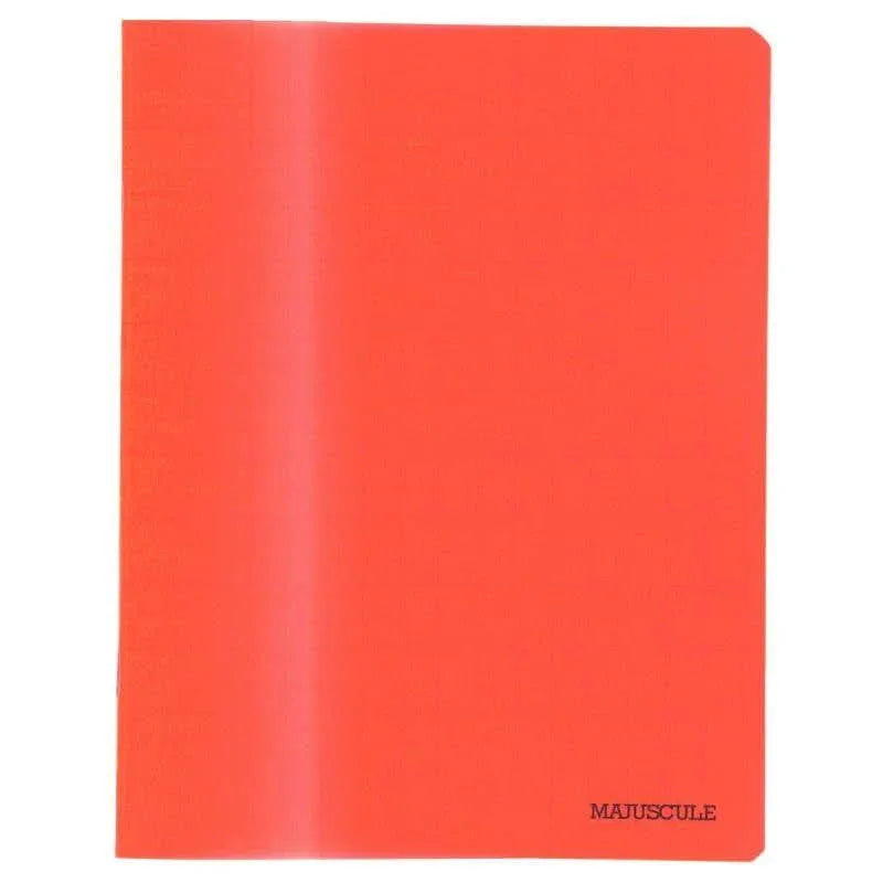 Cahier 17x22, 32 pages, Double ligne 3 mm, 90g, polypro rouge - Ma Rentrée Facile