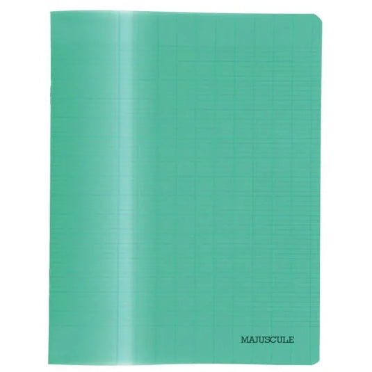 Cahier 17x22, 32 pages, séyès 3 mm, 90g, polypro vert - Ma Rentrée Facile