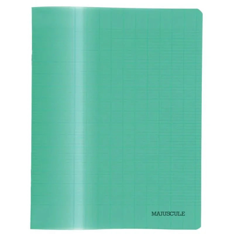 Cahier 17x22, 32 pages, séyès 3 mm, 90g, polypro vert - Ma Rentrée Facile