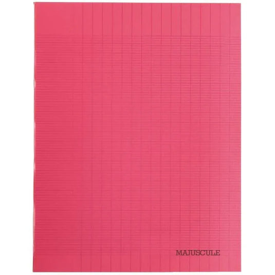 Cahier 17x22, 32 pages, séyès, 90 gr, polypro rouge - Ma Rentrée Facile