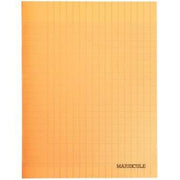 Cahier 21x29,7, 48 pages, séyès, 90 gr, polypro orange - Ma Rentrée Facile