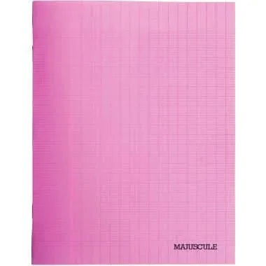 Cahier 21x29,7, 48 pages, séyès, 90 gr, polypro rose - Ma Rentrée Facile