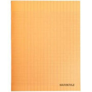 Cahier 24x32, 48 pages, séyès, 90 gr, polypro orange - Ma Rentrée Facile