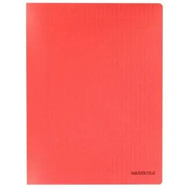 Cahier 24x32, 48 pages, séyès, 90 gr, polypro rouge - Ma Rentrée Facile