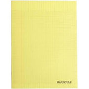 Cahier 21x29,7, 48 pages, séyès, 90 gr, polypro jaune - Ma Rentrée Facile
