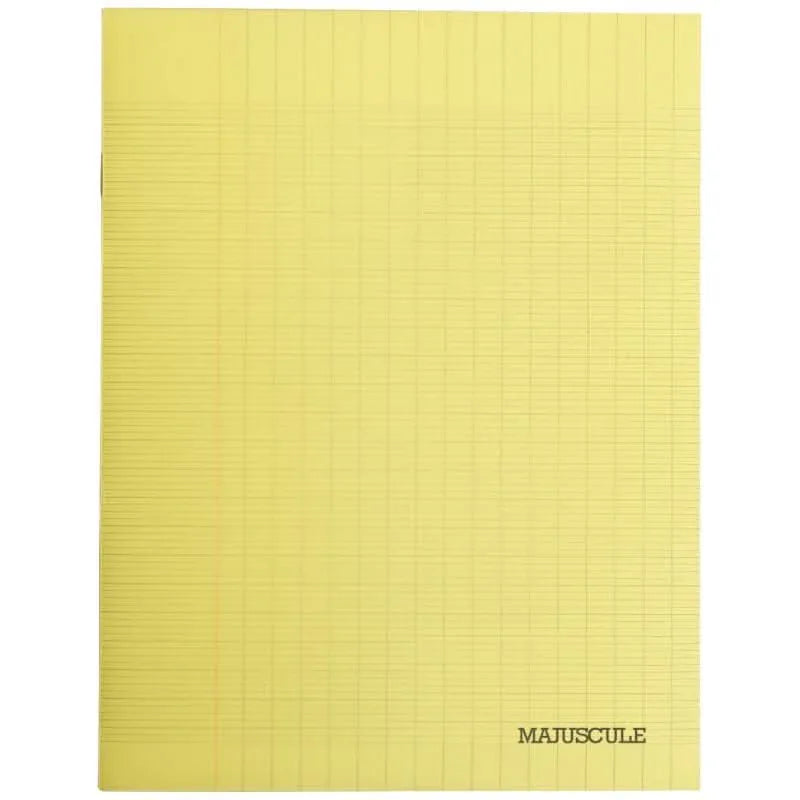 Protège-cahiers PVC toilé 21 x 29,7 cm jaune (paquet de 10