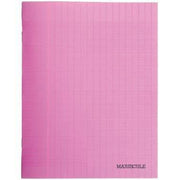 Cahier 17x22, 48 pages, séyès, 90 gr, polypro rose - Ma Rentrée Facile