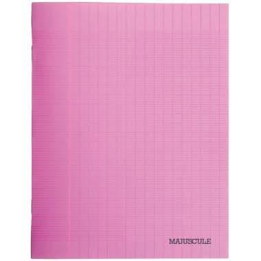 Cahier 17x22, 48 pages, séyès, 90 gr, polypro rose - Ma Rentrée Facile