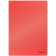 Cahier 17x22, 48 pages, séyès, 90 gr, polypro rouge - Ma Rentrée Facile