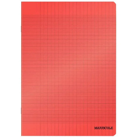 Cahier 17x22, 48 pages, séyès, 90 gr, polypro rouge - Ma Rentrée Facile