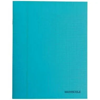 Cahier 17x22, 48 pages, séyès, 80 gr, polypro recyclé bleu - Ma Rentrée Facile