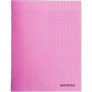 Cahier 17x22, 64 pages, séyès, 90 gr, polypro rose. - Ma Rentrée Facile