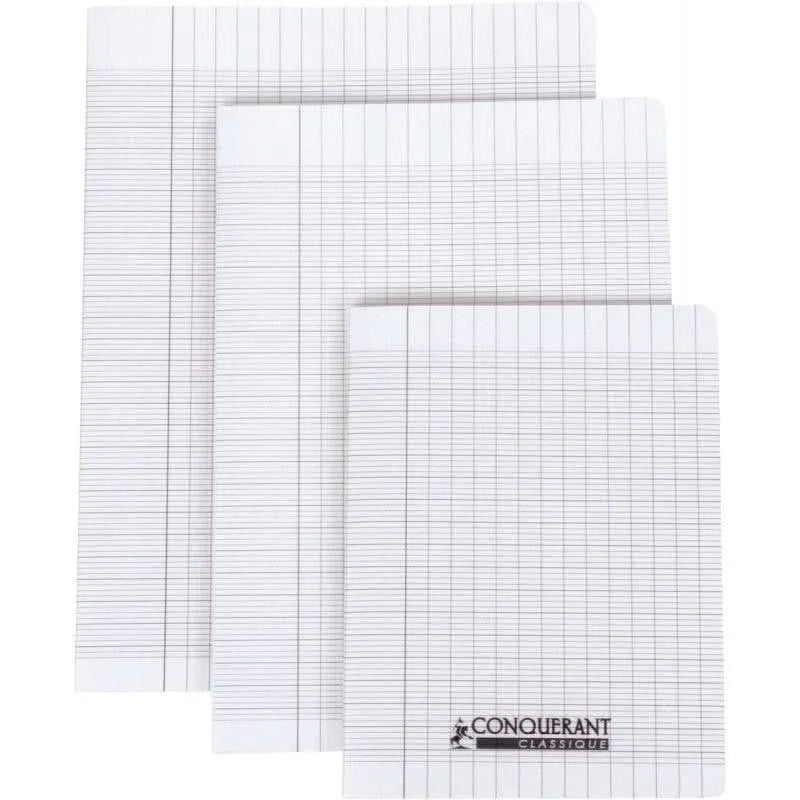 Cahier déficient visuel 17x22, 96 pages, seyès 2,5 mm agrandi 10/10, 90g polypro incolore - Ma Rentrée Facile