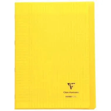 Cahier KOVERBOOK 21x29.7, 96 pages, seyès 90g, polypro jaune - Ma Rentrée Facile