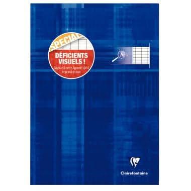 Cahier 21x29,7cm, 96 pages, seyès 2,5mm agrandi 10/10, 90g - Ma Rentrée Facile