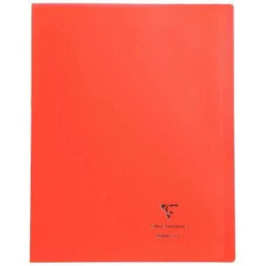 Cahier KOVERBOOK 24x32, 96 pages, seyès 90g, polypro, rouge - Ma Rentrée Facile