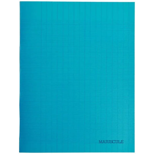 Cahier 17x22, 96 pages, séyès, 90 gr, polypro bleu - Ma Rentrée Facile